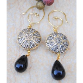 Victorian Diamond Dangler Earrings 